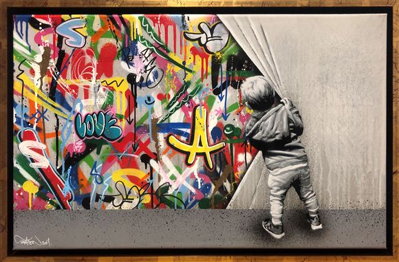 Martin Whatson "Beyond the wall" Artwork on canvas