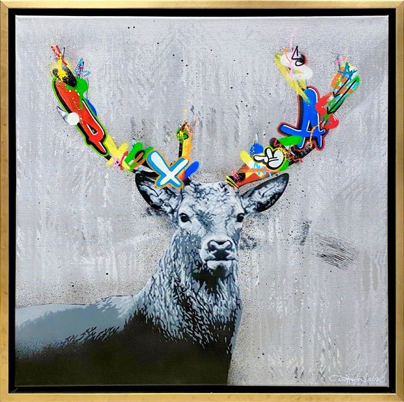 Martin Whatson "Stag" Artwork on canvas