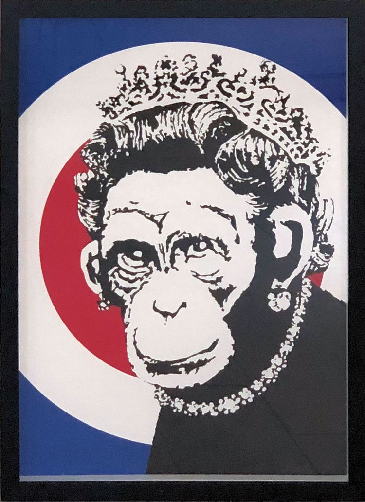 Banksy Monkey Queen