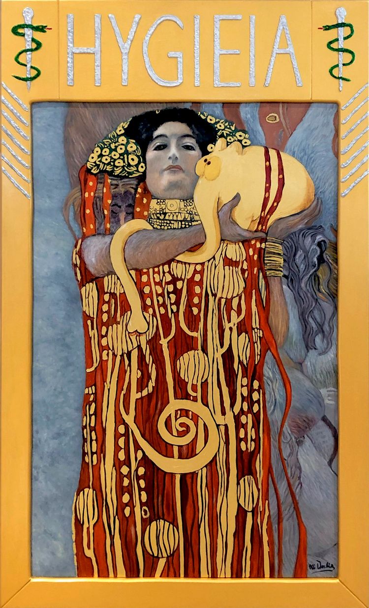 Otto Waalkes Klimt Gemälde - Hygieia
