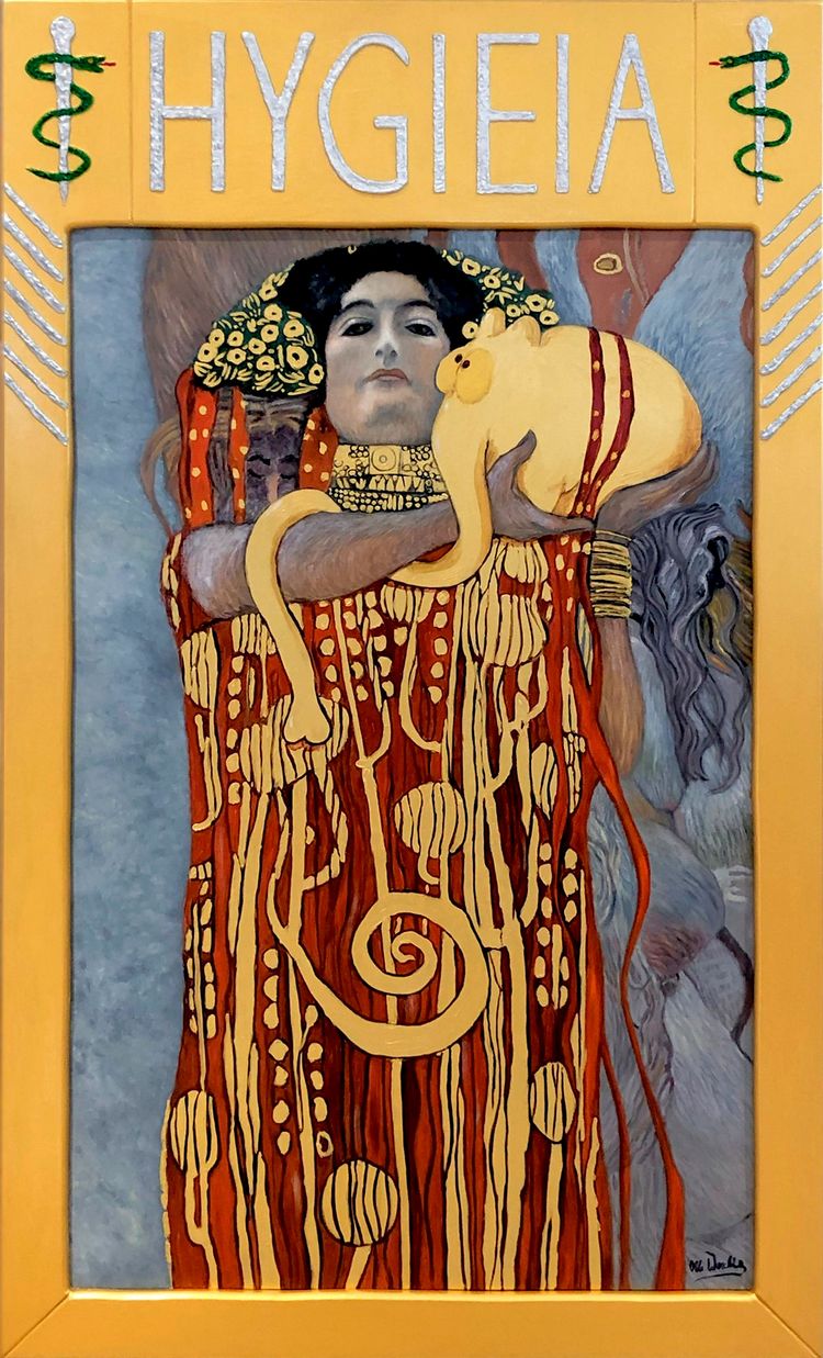 Otto Waalkes Klimt Gemälde - Hygieia Otto Waalkes Klimt Gemälde - Hygieia
