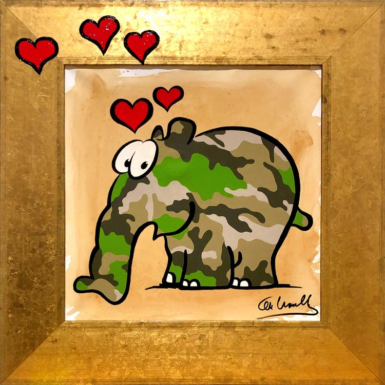 Camouflove Gemälde Otto Waalkes