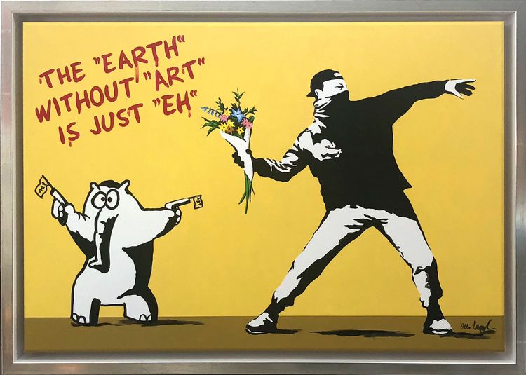 Otto Waalkes Love is in the Air Banksy Otto Waalkes Love is in the Air Banksy