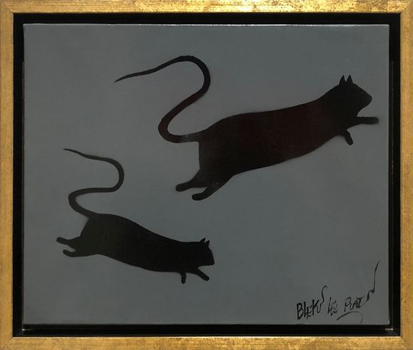 Blek le Rat Signature Rats on canvas Blek le Rat Signature Rats on canvas