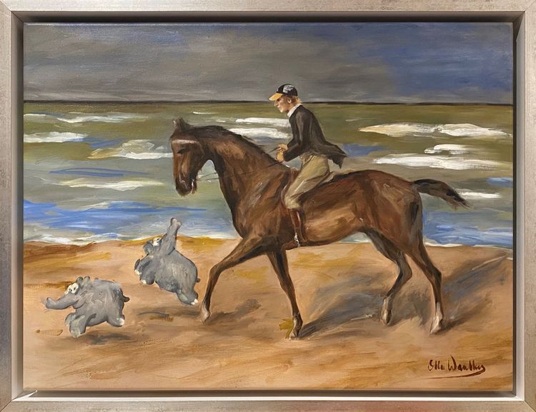Otto Waalkes Gemälde "An der Ostseeküste"