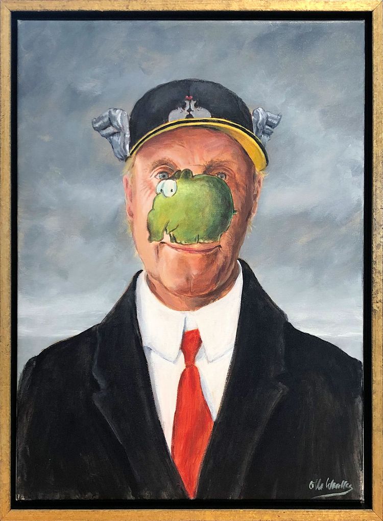 Otto Waalkes Gemälde Son of Man Otto Waalkes Gemälde Son of Man