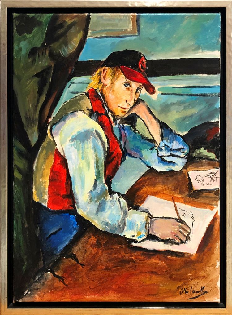 Otto Waalkes Gemälde "Allegorie der Kritzelei" Otto Waalkes Gemälde "Allegorie der Kritzelei"