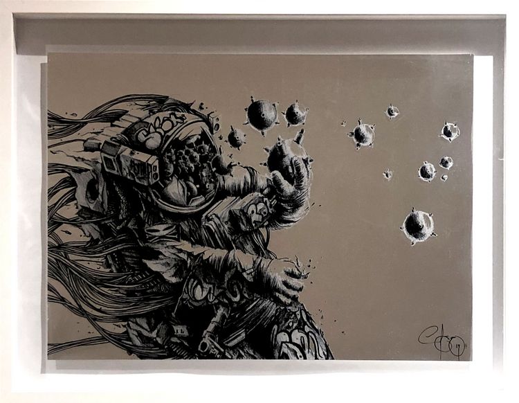 PEZ Print on metal - Houston we have a problem