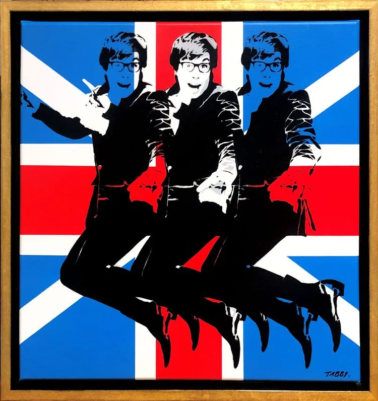 Tabby Street Art Austin Powers Tabby Street Art Austin Powers