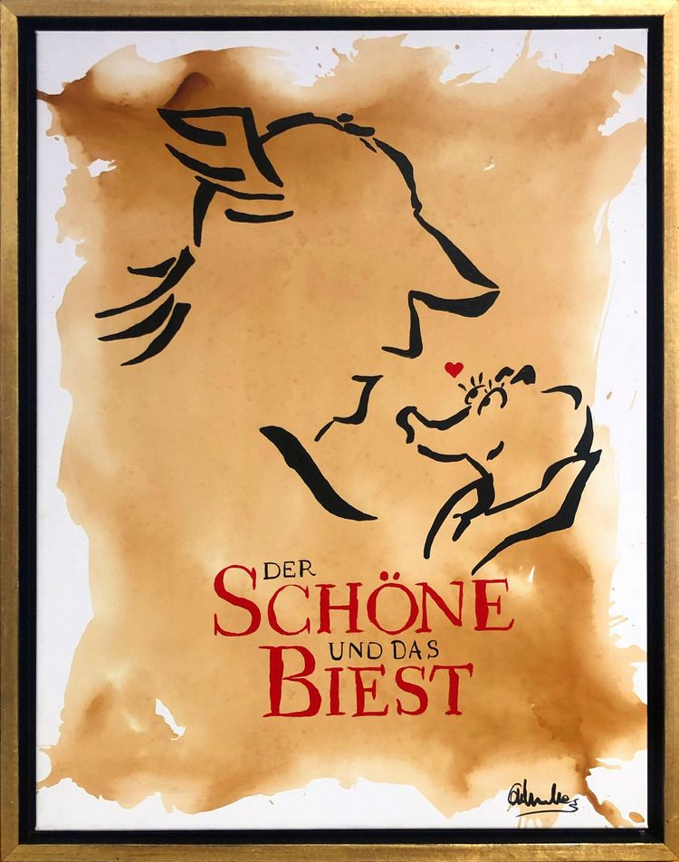 Der Schöne und das Biest - Otto Waalkes Gemälde Der Schöne und das Biest - Otto Waalkes Gemälde