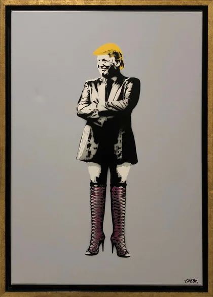 Tabby Streetart Gemälde "Trump"