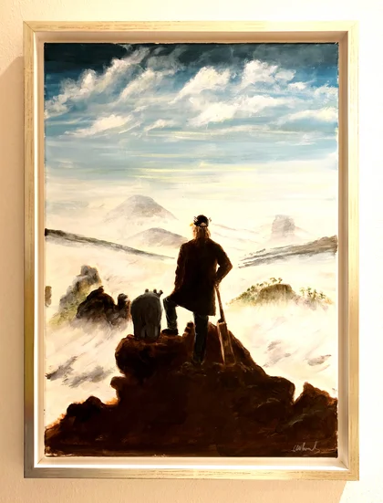 Wanderer über dem Nebelmeer