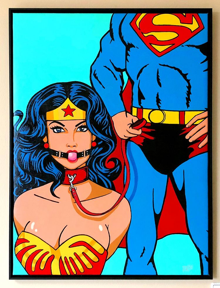 PAPAs Superman + Wonderwoman Bondage