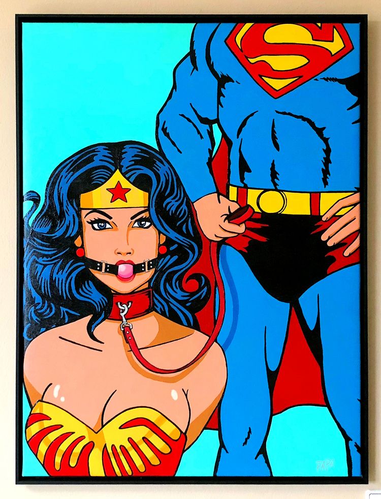 PAPAs Superman + Wonderwoman Bondage PAPAs Superman + Wonderwoman Bondage