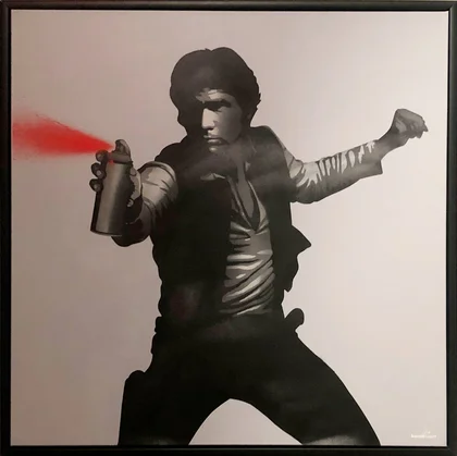 Kunstrasen Stencil Art "Can-Solo"