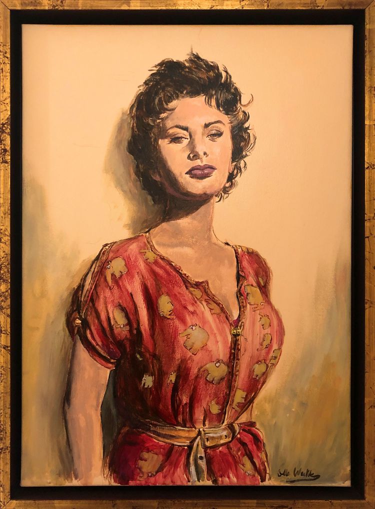 Otto Waalkes Gemälde Sophia Loren Otto Waalkes Gemälde Sophia Loren