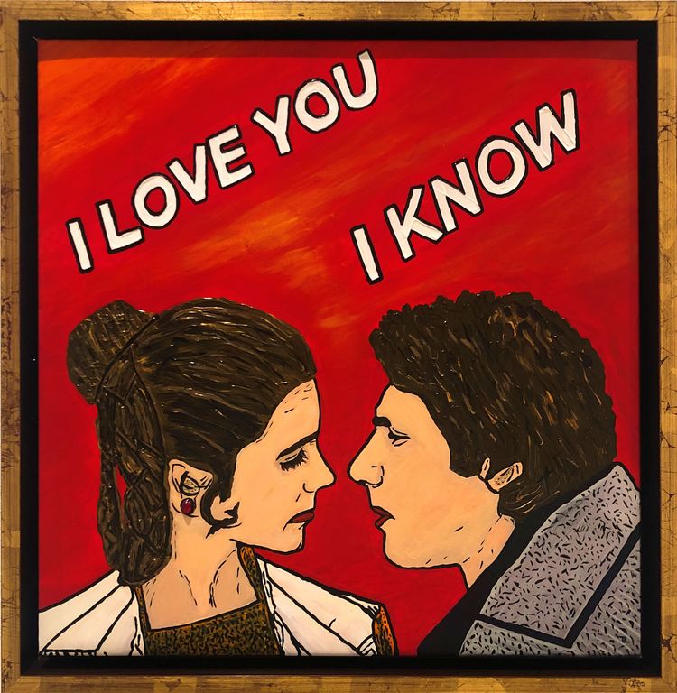 Auropelli Gemälde: I love you - I know