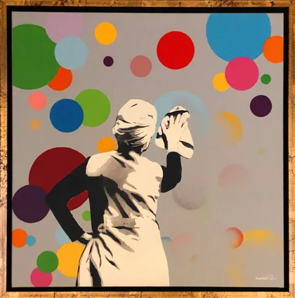 Kunstrasen Stencil Art "Buble Remover"