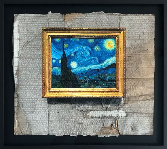 Julio Cabanding Hommage zu Starry Night von Van Gogh Julio Cabanding Hommage zu Starry Night von Van Gogh