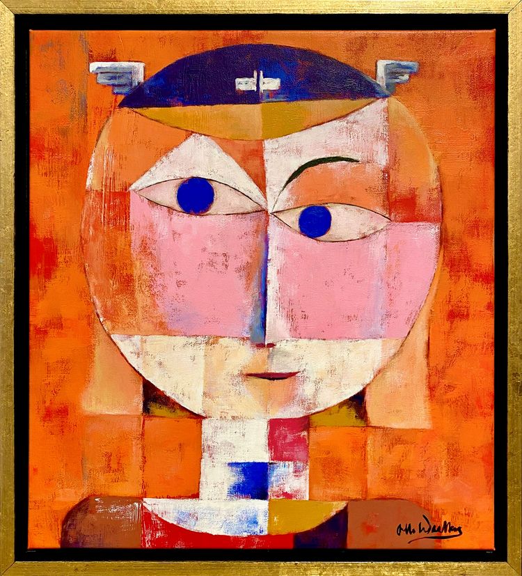 Selbstportrait Otto Waalkes Gemälde nach Paul Klee Selbstportrait Otto Waalkes Gemälde nach Paul Klee