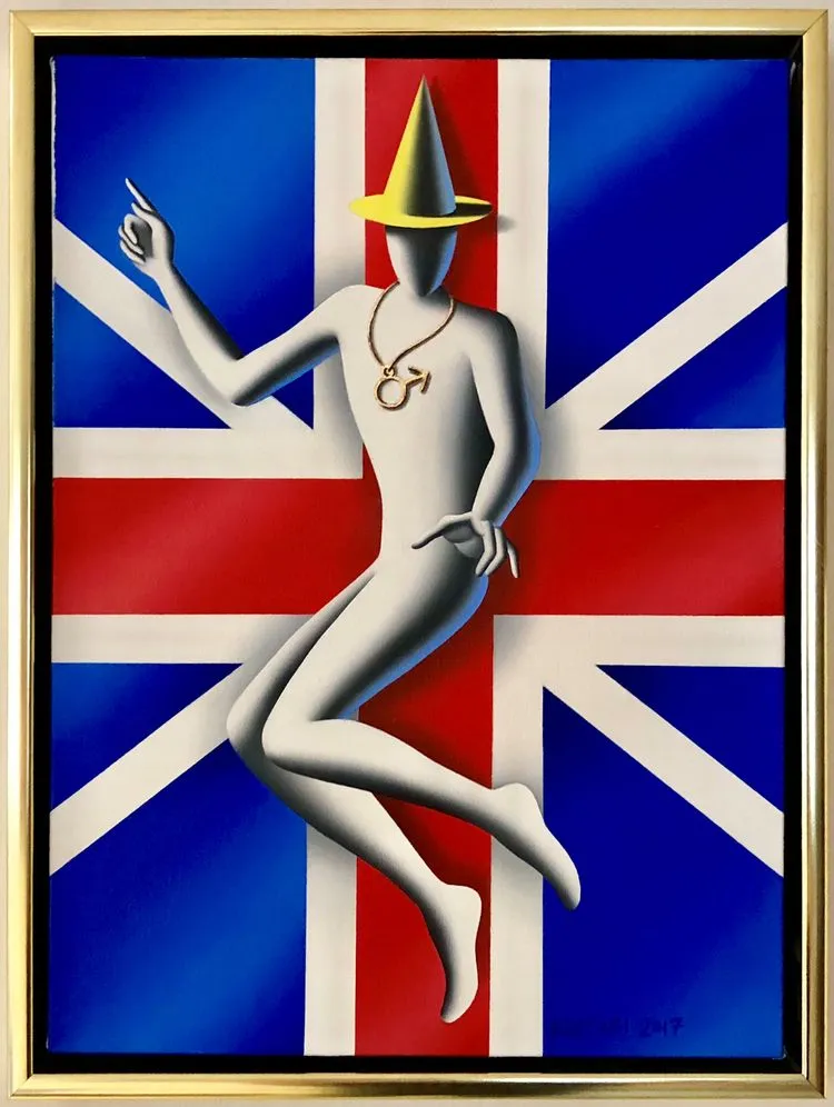 Mark Kostabi Version von Jumping Austin Powers