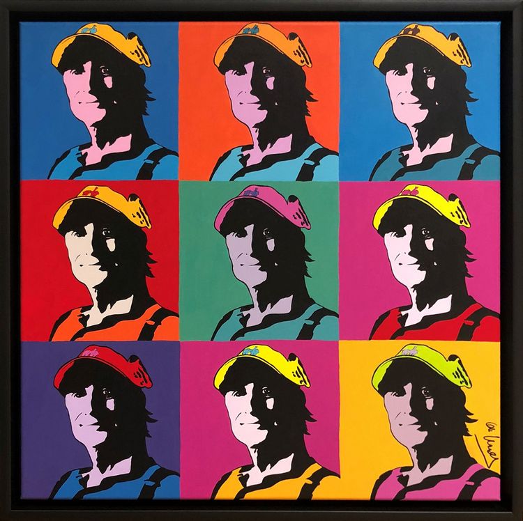 Otto Waalkes Gemälde "Hommage an Andy W." Otto Waalkes Gemälde "Hommage an Andy W."