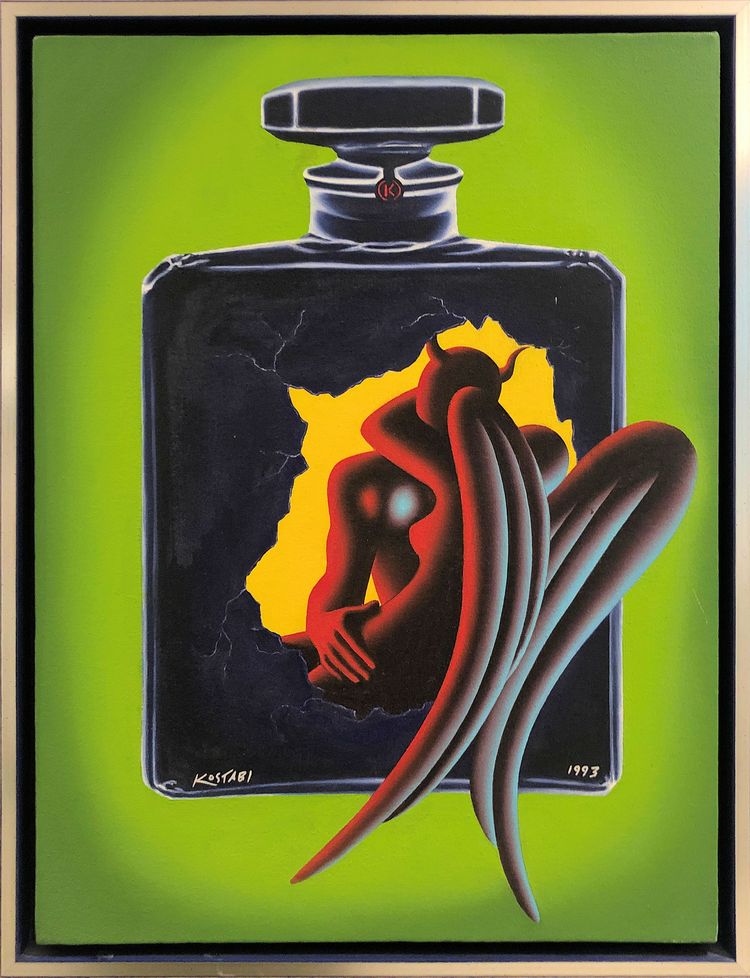 Mark Kostabi Gemälde Alchemy of Love Mark Kostabi Gemälde Alchemy of Love