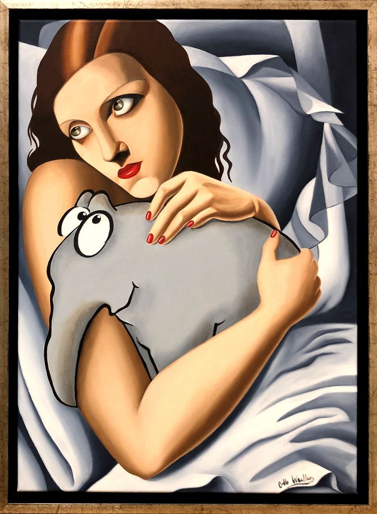 Otto Waalkes Gemälde "Muttis Liebling"
