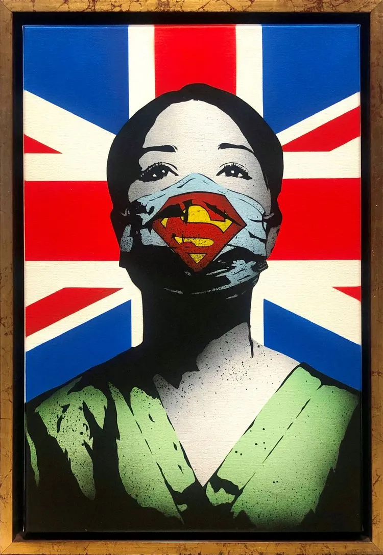 Super Nurse - Fake Stencil Artwork Super Nurse - Fake Stencil Artwork