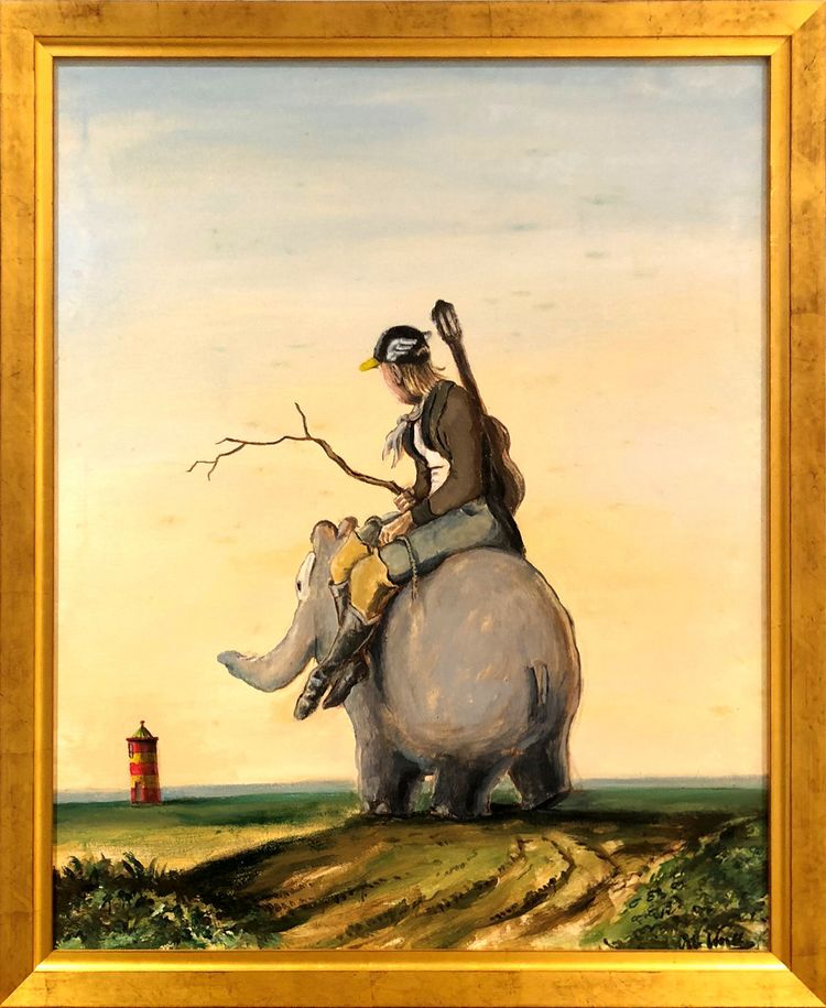 Otto Waalkes Gemälde "Coming Home"