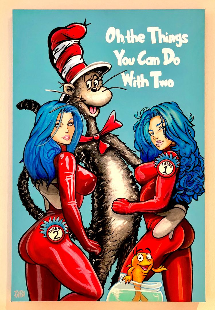 PAPA Hommage to Dr. Seuss The cat in the hat