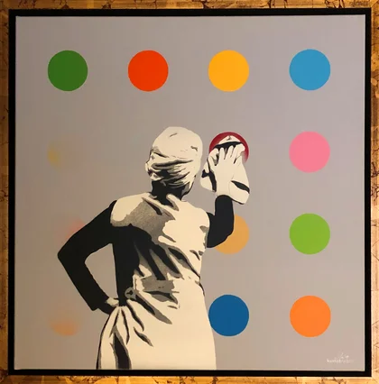 Kunstrasen Stencil Art "Spot-Remover"