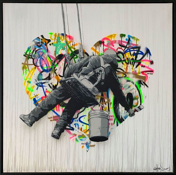 Martin Whatson "make love" Artwork on canvas