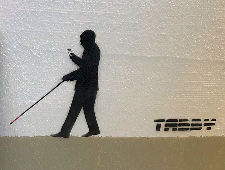 Tabby Street Art Technically Blind