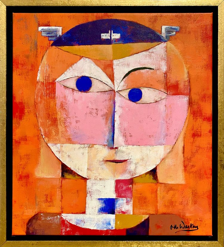 Selbstportrait Otto Waalkes Gemälde nach Paul Klee